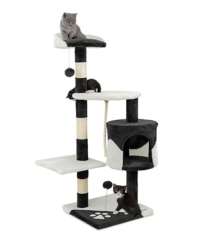 lionto Arbre à Chat avec 2 balles en Peluche &