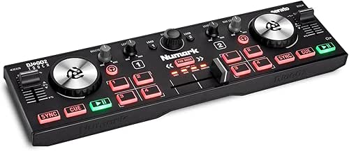 Numark DJ2GO2 Touch – Contrôleur DJ 2 decks portable avec