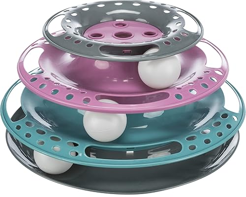 TRIXIE 41345 Lapin Tour de Jeu Catch The Balls, Plastique,
